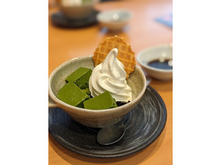 夢庵 黒糖ゼリーと抹茶ムース