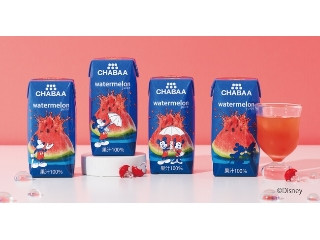 果汁 chabaa ウォーターメロン CHABAA 100 ジュース ウォーターメロン 180ml 6本