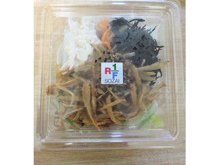 アール・エフ・ワン 1／3日分野菜 揚げごぼうと蒸し鶏の食物繊維サラダ ノンオイルだし醤油ソース