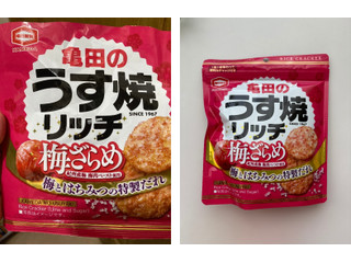 亀田製菓 亀田のうす焼リッチ 梅ざらめ