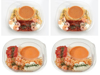セブン-イレブン 冷製パスタ 海老のトマトクリーム