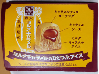 「森永製菓 ミルクキャラメルのひとつぶアイス」のクチコミ画像 by はるなつひさん