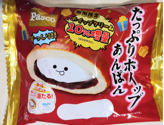 「Pasco たっぷりホイップあんぱん 限定パッケージ＆ホイップクリーム10％増量 袋1個」のクチコミ画像 by 毎日が調整日さん