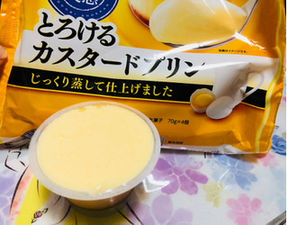 「雪印メグミルク 彩り食感 とろけるカスタードプリン 袋70g×4」のクチコミ画像 by シナもンさん