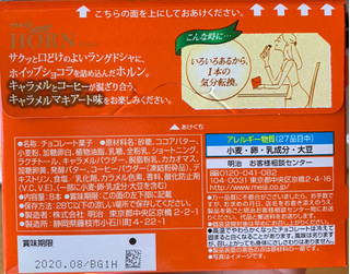 「明治 ホルン キャラメルマキアート 箱8本」のクチコミ画像 by ありやまさん