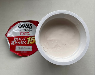 「明治 ザバス MILK PROTEINヨーグルト 脂肪0 ストロベリー カップ125g」のクチコミ画像 by わらびーずさん