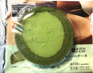 「ローソン Uchi Cafe’ × 森半 濃いお抹茶ロールケーキ お抹茶ソース入り」のクチコミ画像 by ゆのみさん