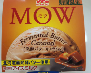 「森永 MOW 発酵バターキャラメル カップ140ml」のクチコミ画像 by はるなつひさん
