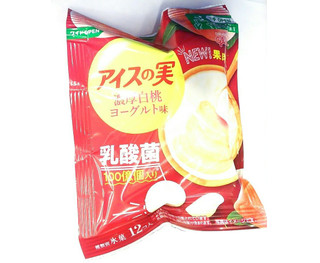 「江崎グリコ アイスの実 濃厚白桃ヨーグルト味」のクチコミ画像 by いちごみるうさん