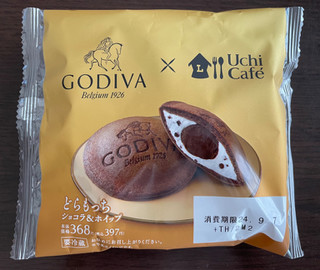 「ローソン Uchi Cafe’ × GODIVA どらもっち ショコラ＆ホイップ」のクチコミ画像 by パン太郎さん