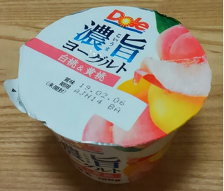 「Dole 濃旨ヨーグルト 白桃＆黄桃 カップ125g」のクチコミ画像 by みにぃ321321さん