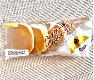 「フジパン メープルマーガリンのパンケーキ 袋3個」のクチコミ画像 by utatanさん