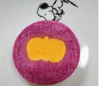 「ファミリーマート とろけるチョコクッキー 紫芋＆かぼちゃ味」のクチコミ画像 by はるなつひさん