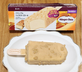 「ハーゲンダッツ バー クランブルベイクドチーズケーキ 箱80ml」のクチコミ画像 by みにぃ321321さん