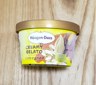 「ハーゲンダッツ ミニカップ CREAMY GELATO ピスタチオ＆カカオ カップ110ml」のクチコミ画像 by みにぃ321321さん