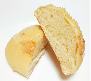 「第一パン ハートブレッドアンティークのバターと卵のザクふわメロンパン 袋1個」のクチコミ画像 by つなさん
