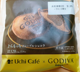 「ローソン Uchi Cafe’ × GODIVA どらもっち ドゥーブルショコラ」のクチコミ画像 by うるみーさん