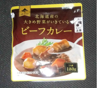 「JAふらの 北海道産の大きめの野菜が効いてる ビーフカレー 180g」のクチコミ画像 by felidaeさん