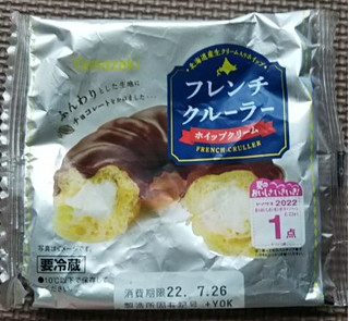 「ヤマザキ フレンチクルーラー ホイップクリーム 袋1個」のクチコミ画像 by シロですさん