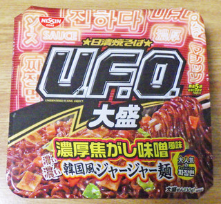「日清食品 日清焼そばU.F.O.大盛 濃い濃い韓国風ジャージャー麺 カップ164g」のクチコミ画像 by 7GのOPさん