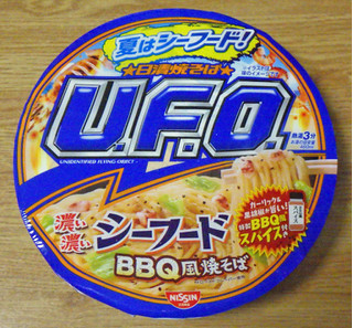 「日清食品 日清焼そばU.F.O. 濃い濃いシーフードBBQ風焼そば カップ105g」のクチコミ画像 by 7GのOPさん