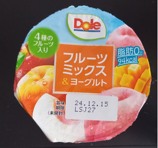 「Dole フルーツミックス＆ヨーグルト カップ170g」のクチコミ画像 by さばおじさんさん