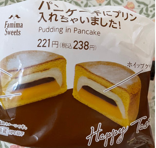 「ファミリーマート パンケーキにプリン入れちゃいました！」のクチコミ画像 by ももかあさんさん