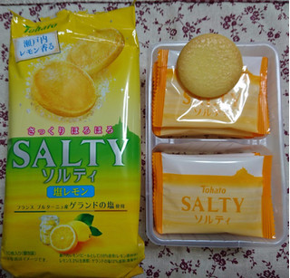 「東ハト ソルティ 塩レモン 袋10枚」のクチコミ画像 by クリームきりこさん