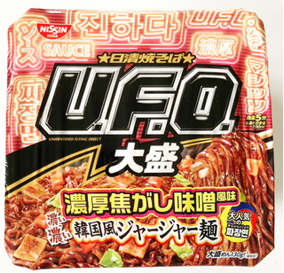 「日清食品 日清焼そばU.F.O.大盛 濃い濃い韓国風ジャージャー麺 カップ164g」のクチコミ画像 by コーンスナック好きさん