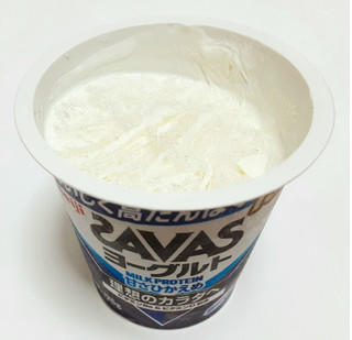 「明治 ザバス MILK PROTEINヨーグルト 脂肪0 甘さひかえめ カップ125g」のクチコミ画像 by つなさん