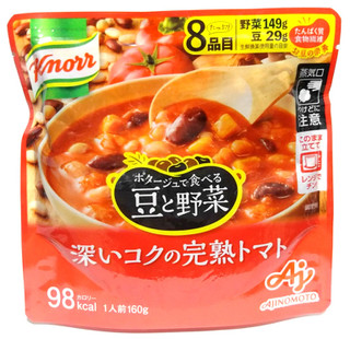 「クノール ポタージュで食べる豆と野菜 深いコクの完熟トマト 袋160g」のクチコミ画像 by つなさん