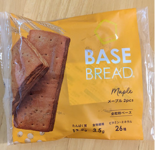 「ベースフード BASE BREAD メープル 袋2個」のクチコミ画像 by まめぱんださん