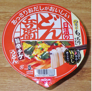 「日清食品 日清のあっさりおだしがおいしいどん兵衛 旨辛チゲうどん カップ69g」のクチコミ画像 by 7GのOPさん