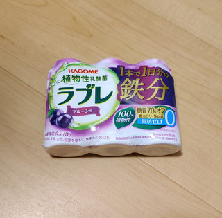 「カゴメ 植物性乳酸菌 ラブレ 1日分の鉄分 プルーン味 パック80ml×3」のクチコミ画像 by NeOさん