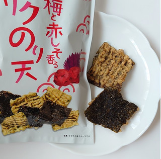 「まるか食品 紀州産梅と赤しそ香るサクサクのり天 袋60g」のクチコミ画像 by にゅーんさん