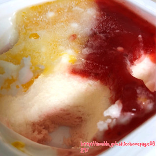 「セブンプレミアム フルーツ＆ヨーグルト味氷 カップ135ml」のクチコミ画像 by マロンまろんさん