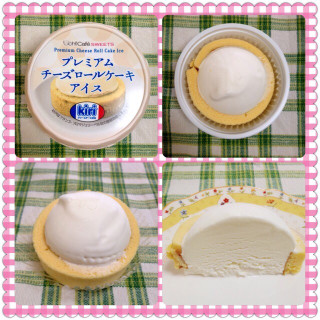 「ローソン Uchi Cafe’ SWEETS プレミアムチーズロールケーキアイス」のクチコミ画像 by kumahappinessさん