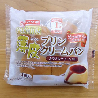 「ヤマザキ 薄皮プリンクリームパン 袋4個」のクチコミ画像 by emaさん
