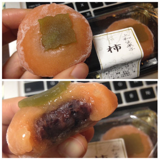 「ローソンストア100 上生菓子 柿 2個入」のクチコミ画像 by Ryo----Nさん