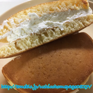 「プレシア PREMIUM SWEETS WITH KIRI 濃厚チーズクリームのパンケーキ 袋1個」のクチコミ画像 by マロンまろんさん