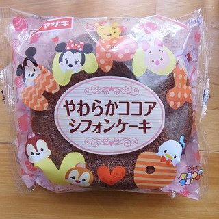「ヤマザキ やわらかココアシフォンケーキ ディズニー 袋1個」のクチコミ画像 by emaさん