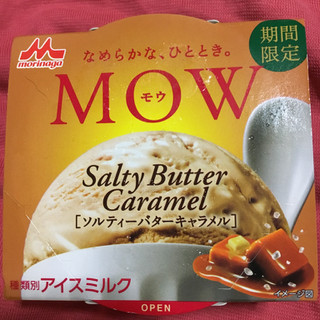 「森永 MOW ソルティーバターキャラメル カップ140ml」のクチコミ画像 by まえ子んさん