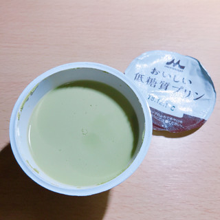 「森永 おいしい低糖質プリン 抹茶 カップ75g」のクチコミ画像 by レビュアーさん