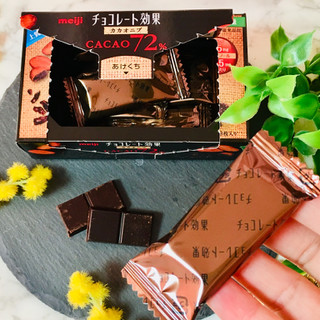 「明治 チョコレート効果 カカオ72％ カカオニブ 箱45g」のクチコミ画像 by green_appleさん