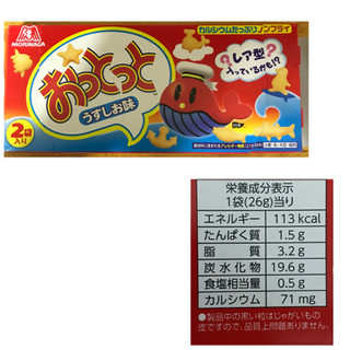 「森永製菓 おっとっと うすしお味 2袋入り 箱52g」のクチコミ画像 by umiU・x・Uさん