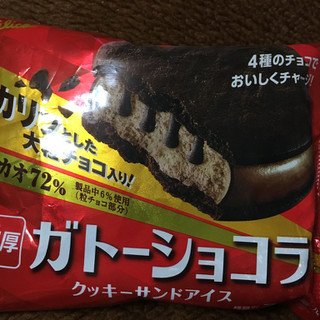 「グリコ ガトーショコラ クッキーサンドアイス 袋1個」のクチコミ画像 by まえ子んさん