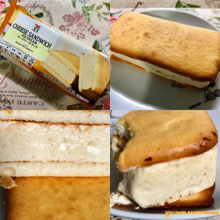「セブンプレミアム チーズケーキサンド 袋1個」のクチコミ画像 by マロンまろんさん