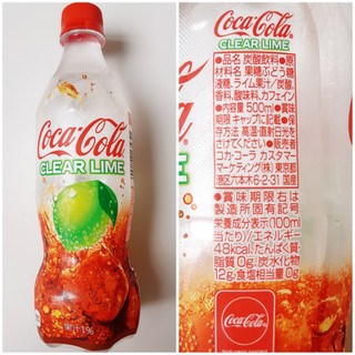 「コカ・コーラ コカ・コーラ クリアライム ペット500ml」のクチコミ画像 by MAA しばらく不在さん