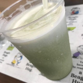 「モスバーガー まぜるシェイク ほろにが抹茶 志布志市産茶葉使用」のクチコミ画像 by レビュアーさん