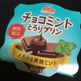 「森永 チョコミント とろりプリン カップ75g」のクチコミ画像 by まえ子んさん